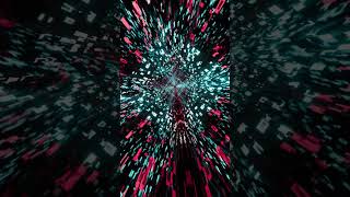 #Shorts #Abstract #Background Video 4K Tv Vj #Loop Neon Mirror Red Teal #Visual Sci-Fi #Blender-Art