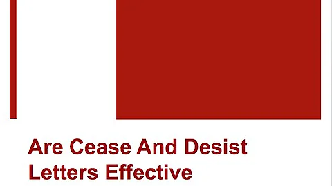 Are Cease and Desist Letters Effective