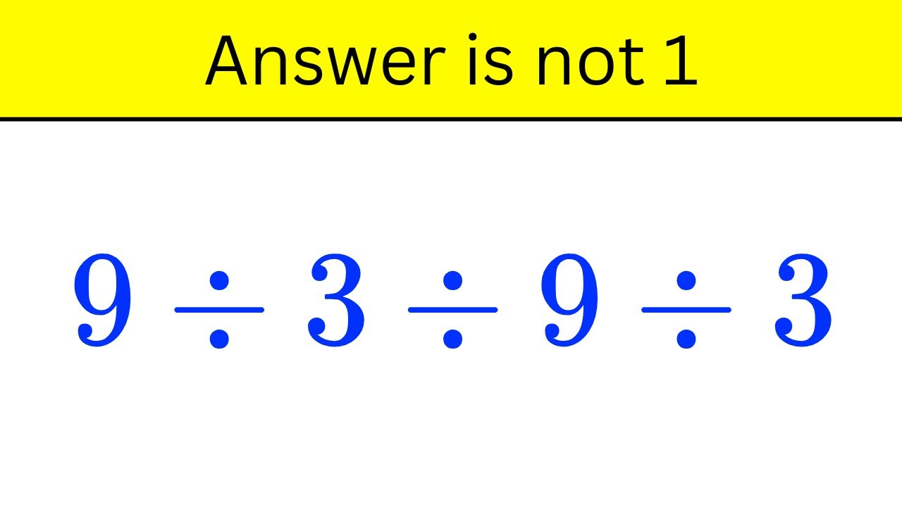 This Math Problem Tricks Everyone! - YouTube
