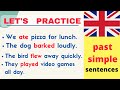 English speaking practice | Paste simple sentences