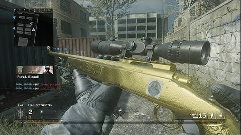 Unlocking Gold Camo For The M40A3 COD MWR.