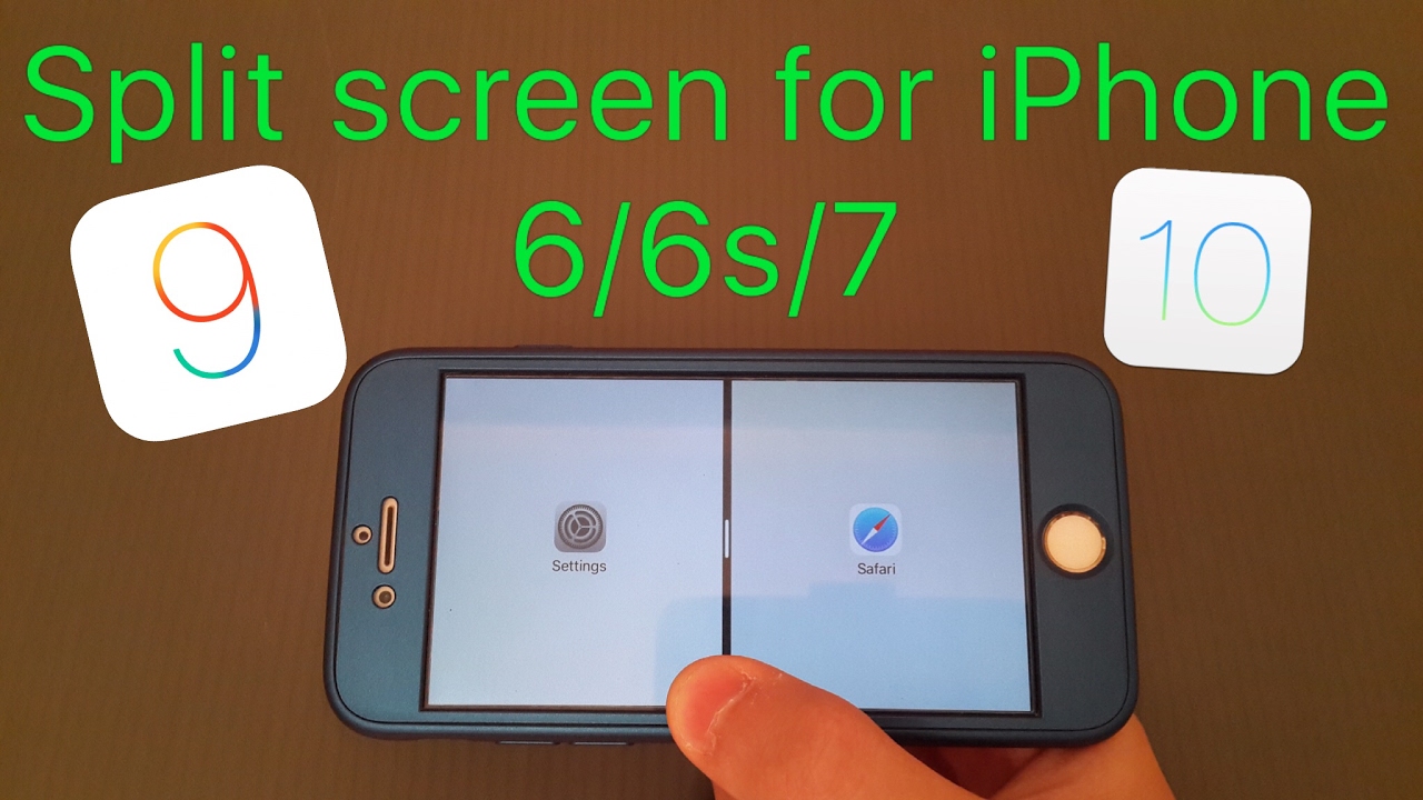 Split Screen For Iphone 6/6S/7 (Ios 9-10)(Splitify)