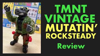Tmnt Vintage Mutatin Rocksteady Review The Ladies Probably Prefer The Rhino Face