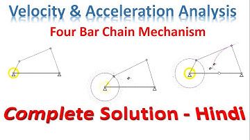 Fourbar chain| Velocity Analysis| Acceleration Analysis| #velocity #acceleration #analysis #diagram