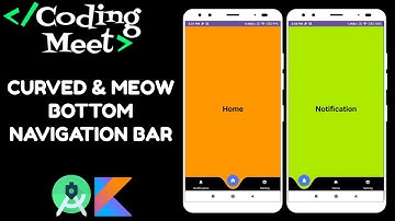 How to Implement Curved and Meow Bottom Navigation Bar in Android Studio Kotlin