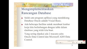 Praktikum 14 - Studi Kasus Pelatihan Oracle VB