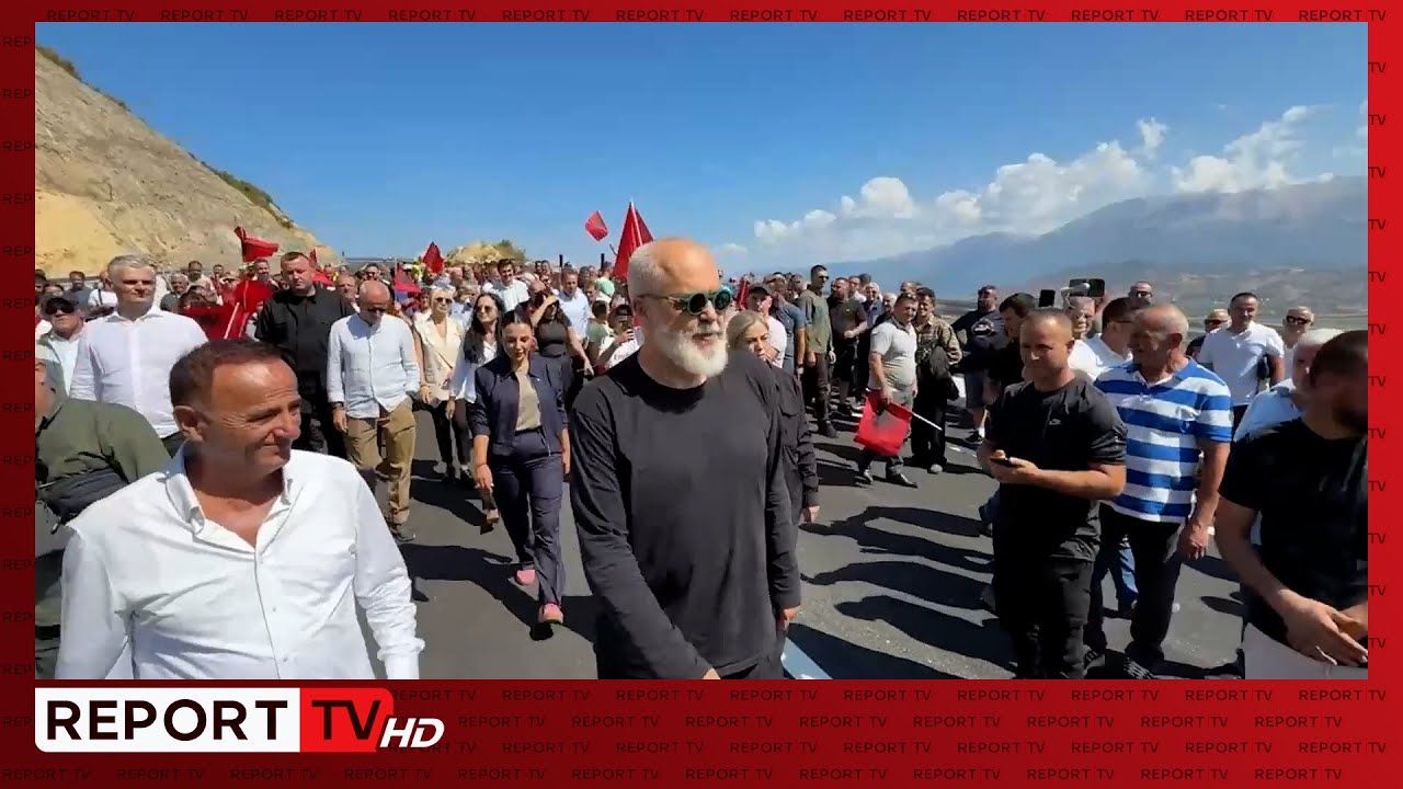 Hapja e aksit Qukës-Qafë Plloçë/ Ramën e presin me këngë e valle tradicionale: Këtë nuk e prisja