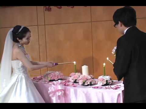 Part11/15 點同心燭&獻唱Perhaps Love By 韓卓(2012.1.7懷恩&懿婷婚禮11/15Part)