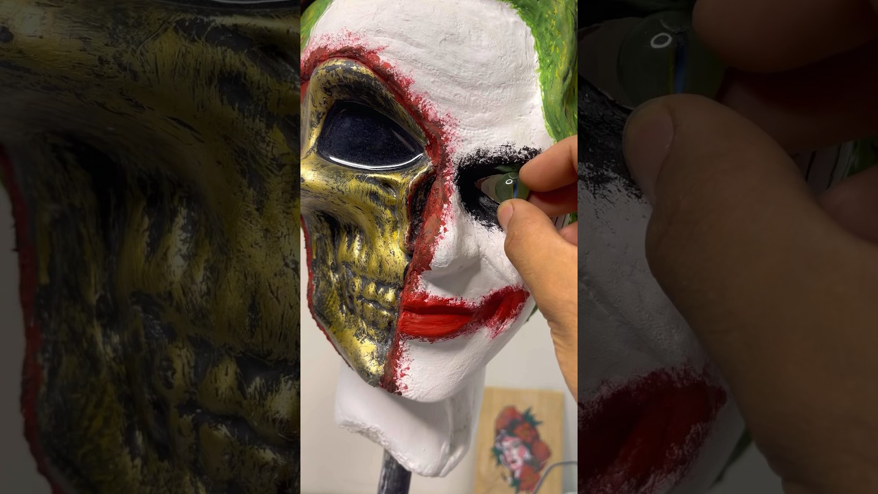 نحت تمثال غريب للجوكر بس طلع جااامد 🃏♥️ 