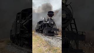 Heisler 6 approaching Schoolhouse curve. Click the related video link for long videos on my channel.
