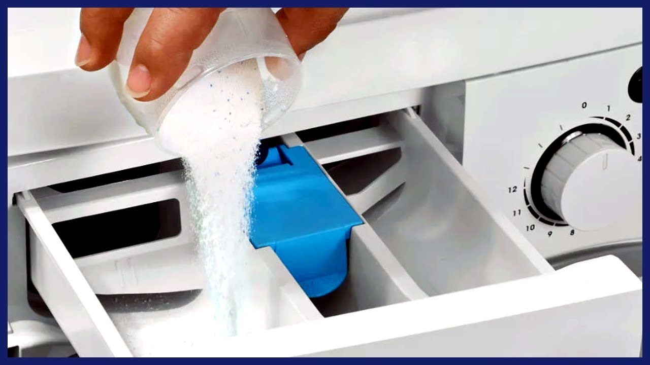 Как очистить налет от стирального порошка в машинке - YouTube