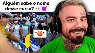 eu achei que fosse CURSO DE CONFEITEIRA | react MEMES