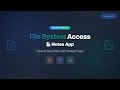 Tauri File Access: Build a Notes App with React & Rust