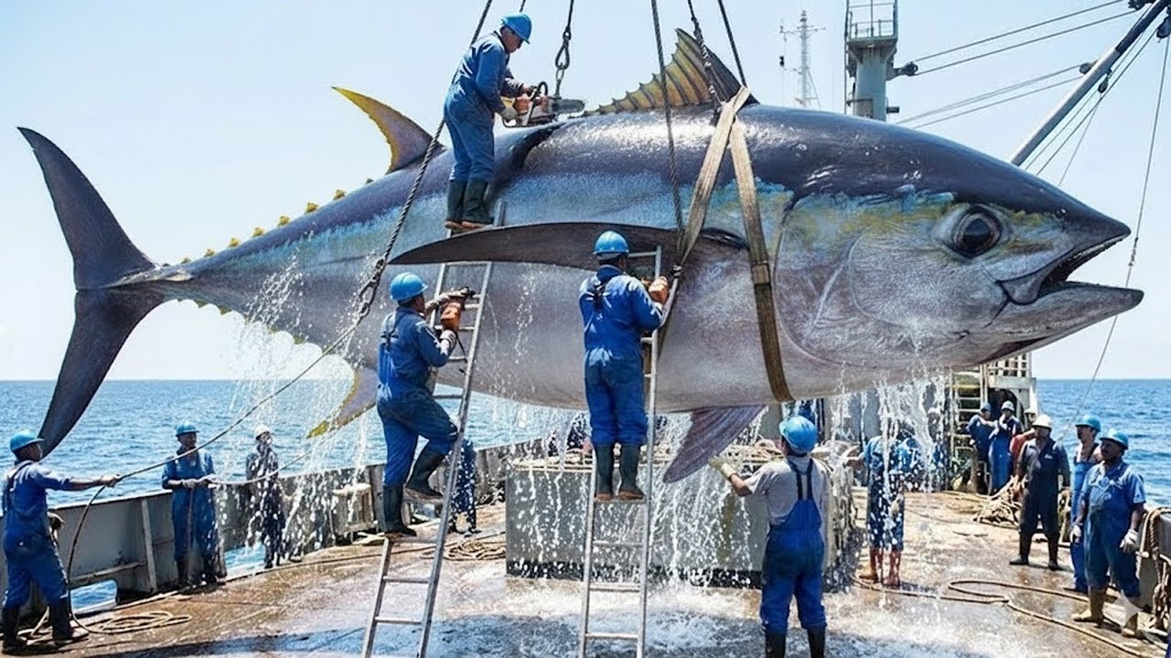 Коммерческий промысел акул – вылов гигантских акул из глубин моря!