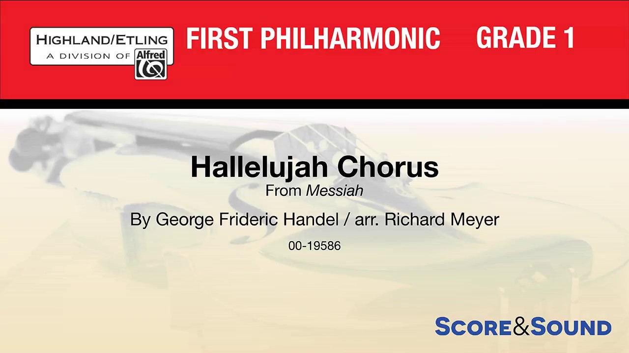 Hallelujah Chorus, arr. Richard Meyer Score & Sound YouTube