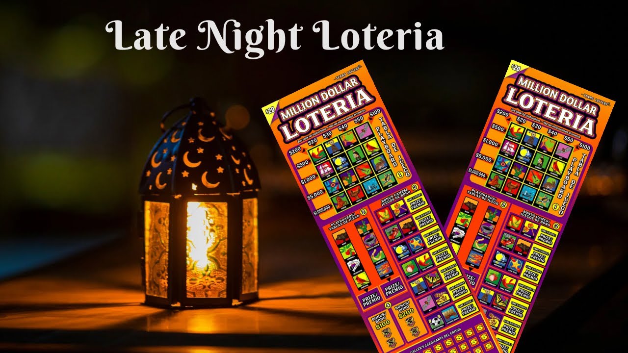 LATE NIGHT LOTERIA WITH MILLION DOLLAR LOTTERY TICKET, TEXAS SCRATCH