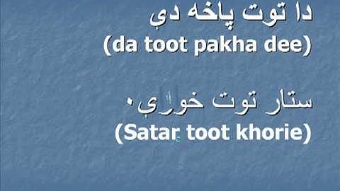 Pashto: First Grade Lesson 4