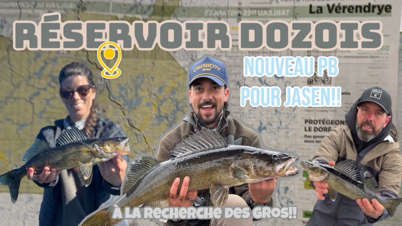 Pêche au Doré sur le reservoir Dozois 🎣