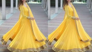 Long Gown Dress With Dupatta 