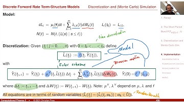 Lecture Computational Finance 2 / Appl. Math. Fin. 16: Discrete Term Structure Models (3)