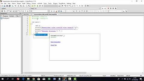 Belajar Bahasa C , menentukan bilangan positif dan negatif