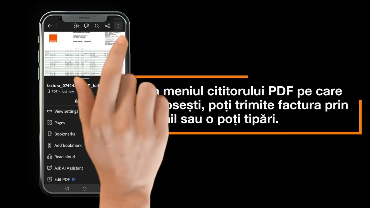 Cum afli detalii despre factura ta Orange?