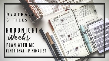 HOBONICHI WEEKS Minimalist Functional Spread | paperjoyph