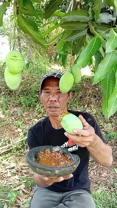 Bikin melek makan rujak mangga muda#shorts