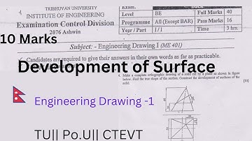 New tutorial 2080  development of Surfaces || Most important Question|| TU || Po.U || CTEVT ||