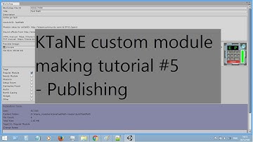 KTaNE custom module making tutorial #5 - Publishing