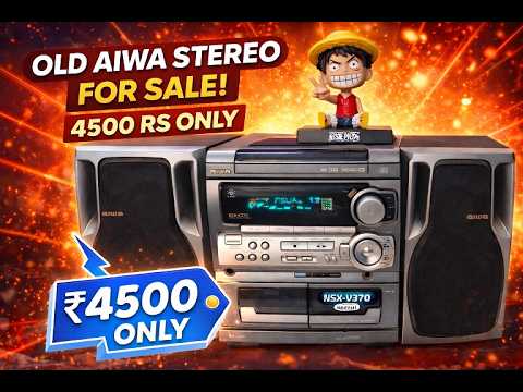 👉 SOLD 👈AIWA NSX-K370 Music System For Sale 🔊 Powerful Vintage