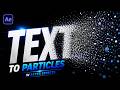 Text to Particle Animation in After Effects | Easy Beginner Tutorial
