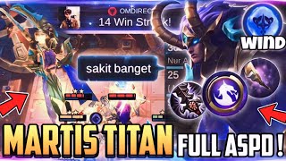 MARTIS TITAN MODE TERKUAT FULL ATK SPEED ! COMBO HYPER META MAGIC CHESS TERBARU