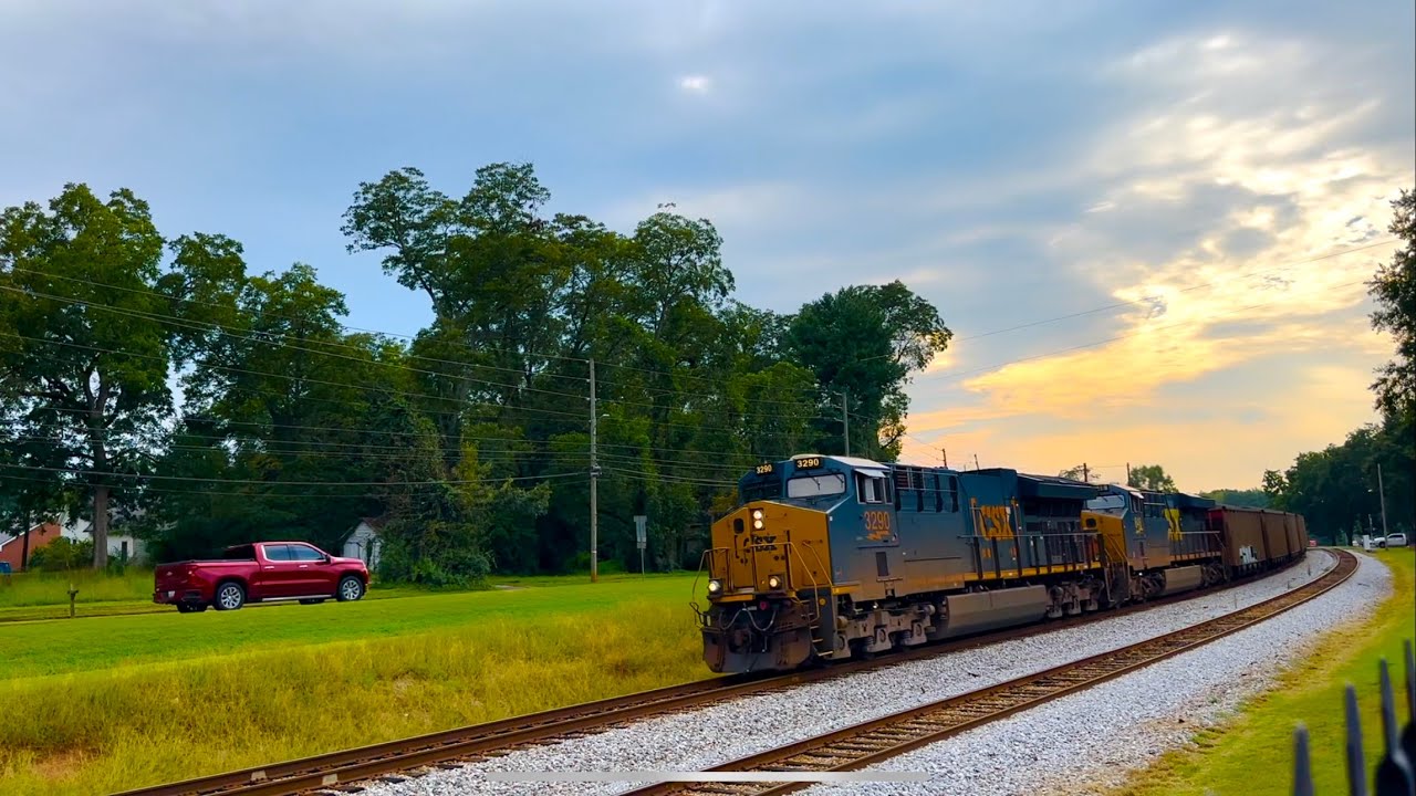 Csx 980 CSX C319-12: CSX 3290 846 Mid-DPU CSX 980 Loaded Coal Train Auburn GA ...