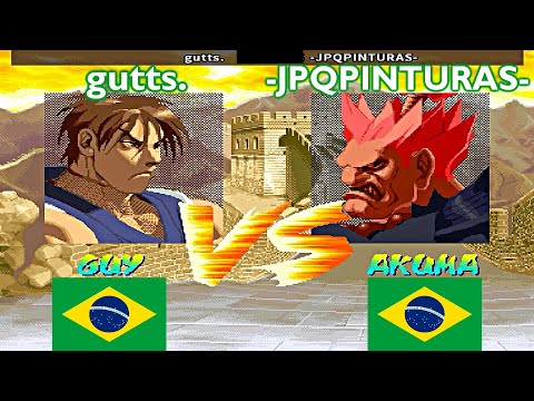 Street Fighter Alpha - gutts. vs -JPQPINTURAS-