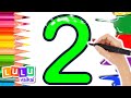 🎨 How To Draw A Numbers | LuLu Draw 🎨 SUPER Easy Drawing For Kids ✍️
