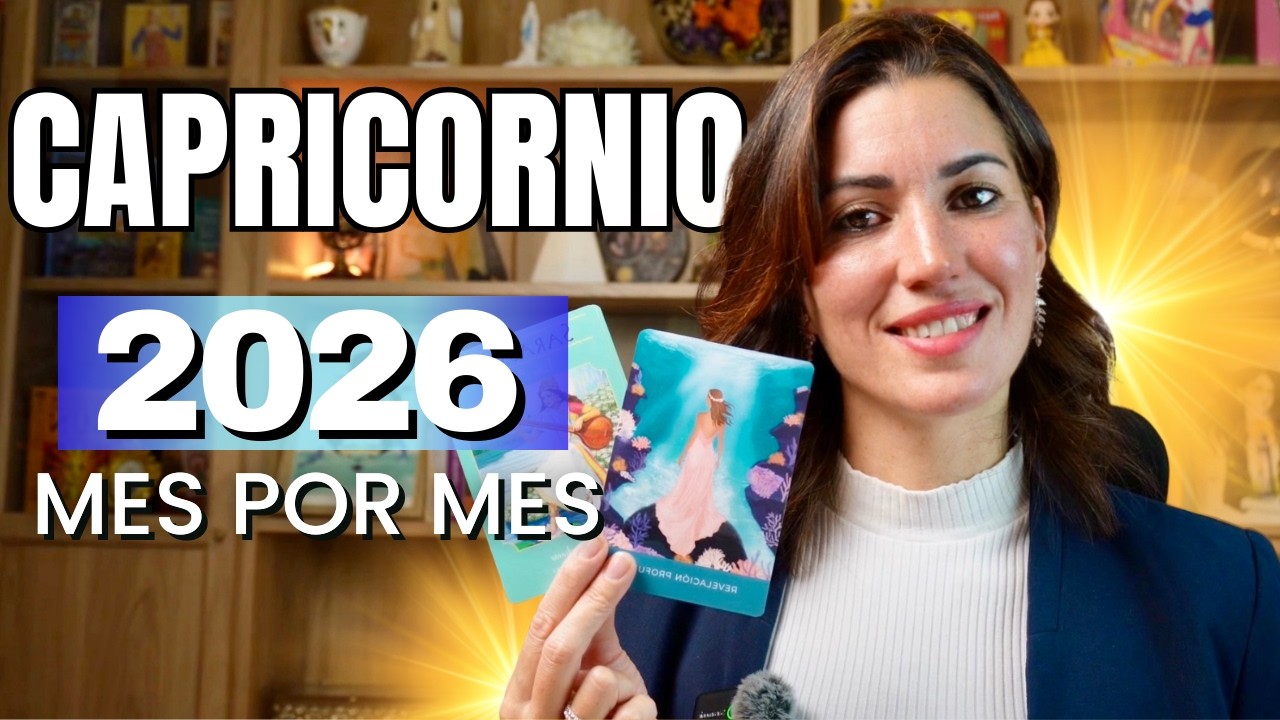 CAPRICORNIO 2026 🔱MES A MES🔱¡INMENSA alegría! Y POR FIN todo se da PARA TI • Tarot de todo el año