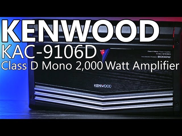 Kenwood KAC-9106D 2,000 Watt Mono Amplifier - Review - YouTube