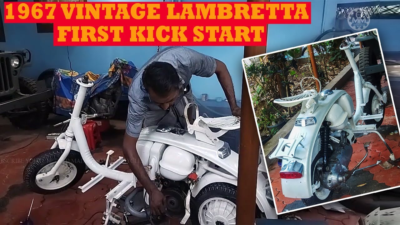 1967 VINTAGE LAMBRETTA LI 150 FIRST KICK START YouTube