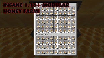 1.16.5+ Automatic compact modular honey farm tutorial! 20 honey per hour per module!