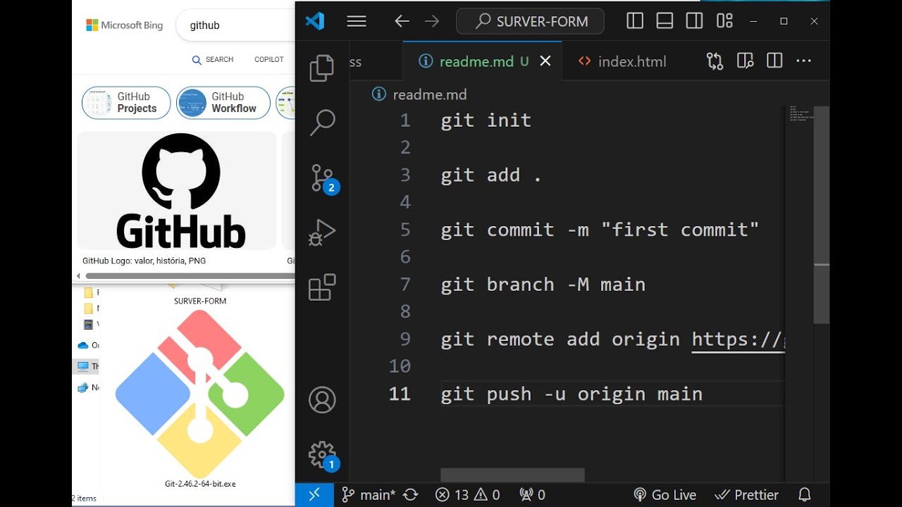 How to Create a GitHub Repository and Push to it - YouTube