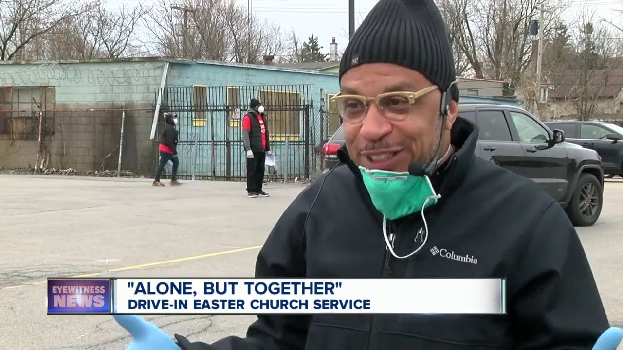 Buffalo church holds "drive-in" Easter service