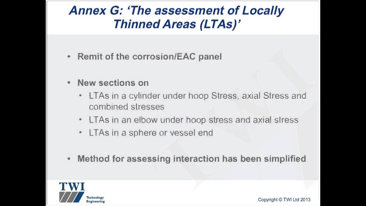 Overview of the new BS7910 flaw assessment procedure