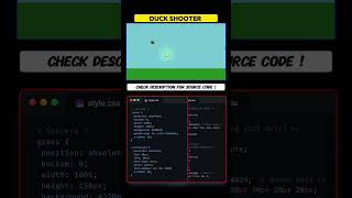 DUCK SHOOTER GAME using HTML CSS Javascript #programming #coding