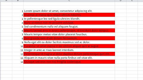How to delete alternate lines from excel