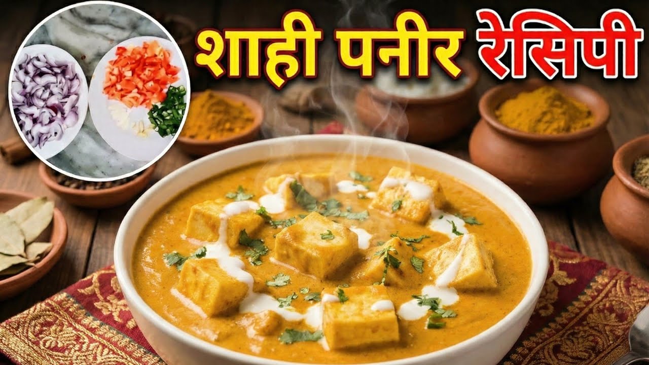 घर पर शाही पनीर कैसे बनाएं 👩‍🍳😋 | आसान रेसिपी