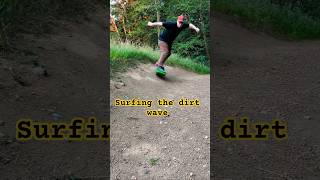 surfing a dirt wave on my one-wheel GTS rally edition