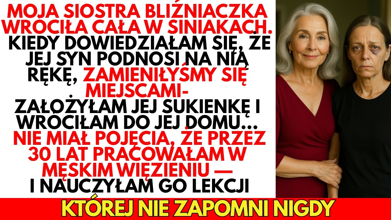 Zamieniłam się z POBITA bliźniaczką—ale jej syn nie wiedział,że mam 30 lat więziennego doświadczenia