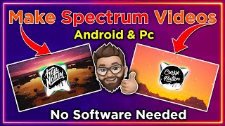 How to make audio spectrum online without any software | audio spectrum kaise banaye | A