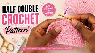 How to End a Half Double Crochet Row & Start a New Row | HDC for Beginners 🧶
